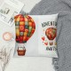  Throw Pillow Cover Watercolor Hot Air Balloon Decorative Pillow Covers Cushion Cover Decor Home Sofa