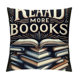 Ulloord Throw Pillow Covers Lover Reading s Club Read More s Throw Pillow Case Cushion Cover Home Office Indoor Decorative Square