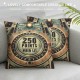 Ulloord Throw Pillow Covers Vintage Pinball Game Pattern Pillows Decorative Pillow Cover Word Pillow Case Rustic Cushion Cover for Sofa