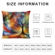 Ulloord Throw Pillow Covers Oil Painting Square Home Decorative Cushion Cover for&nbsp;Pillow Cases