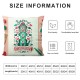 Ulloord &nbsp; Throw Pillow Covers Dog with Flower Decor&nbsp;Valentine Pillow Cover Gift Pillow Case Square Home Pillowcase Cushion Cover for Sofa Couch (Pink)