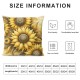 Ulloord Hello Summer Sunflower Pillow Covers Yellow Flower Sunshine Black and White Buffalo Plaid Stripes Farmhouse Decorative Throw Pillow Cases Cushion Covers for Sofa Couch