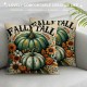 Ulloord Fall Decor Pumpkin Colorful Pumpkin Throw Pillow Covers Autumn Theme Farmhouse Decorative Throw Pillow Covers for Sofa (Fall Set)