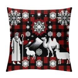 Red Black Buffalo Check Plaid Throw Pillow Covers Pillow Cover Pillow Case Cushion Cover Decorative Home Sofa Couch