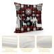 Red Black Buffalo Check Plaid Throw Pillow Covers Pillow Cover Pillow Case Cushion Cover Decorative Home Sofa Couch