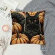 Vintage Fall Pumpkin Throw Pillow Covers Halloween Decorative Pillow Case Cushion Cover Square Pillowcase Home Decor Sofa