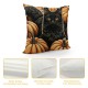 Vintage Fall Pumpkin Throw Pillow Covers Halloween Decorative Pillow Case Cushion Cover Square Pillowcase Home Decor Sofa