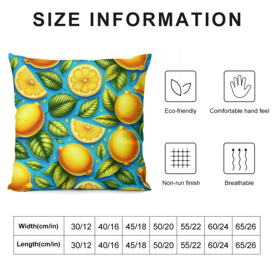 Ulloord Pillow Covers Outdoor with Blue Background Farmhouse Pillow Cases Decorative Cushion Case for Spring Fall Home Decor Sofa