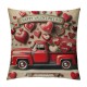  Vintage Wood&nbsp;Valentines Throw Pillow Covers Happy Valentine's Day Quote Pillow Case Retro Farmhouse Pillow Cover Love Gift Cushion Cover for Couch