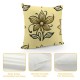 Ulloord Throw Pillow Cover Modern &nbsp; Flower Farmhouse Pillow Cases Yellow Outdoor Home Cushion Cover Decor Sofa&nbsp;Bed Car