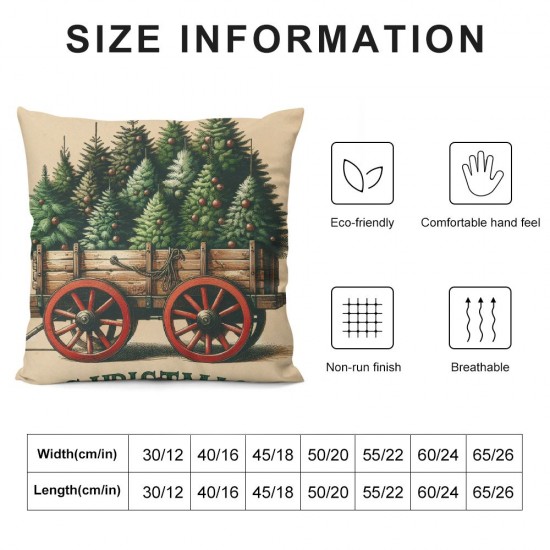 &nbsp;Christmas Decorative Pillow Covers&nbsp;Christmas Trees with Pillow Case Wood Background Merry Christmas Quote Pillowcase Decor 