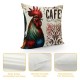 Throw Pillow Cover Vintage &nbsp; Pattern Decorative Farmhouse Pillowcase Red&nbsp;Figure Cushion Cover Pillow Case for Home Sofa Decor