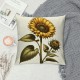 Ulloord Vintage Garden Theme&nbsp;Farmhouse Throw Pillow Covers Yellow Sunflower Euro Pillow Covers Pillowcase Cushion Cover Home Garden Couch Bedroom