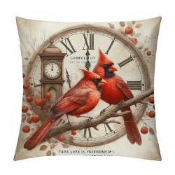 Vintage Throw Cushion Cover with Decorative Pillow Covers Love Decor Pillow Case Outdoor Decor for Home Sofa Bed