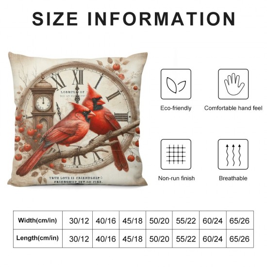 Vintage Throw Cushion Cover with Decorative Pillow Covers Love Decor Pillow Case Outdoor Decor for Home Sofa Bed