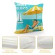  Summer Throw Pillow Covers Quote Words Pillow Cover Sea Beach&nbsp; Fruit Decorative Pillow Case Cushion Cover Beach Theme