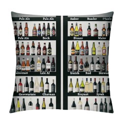  Yellow Pillow Covers Winebottle Pattern Throw Pillow Case Cushions Covers Home Sofa Bed Decor Pillowcase