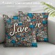  I Like Love Decorative Pillow Covers Quote Throw Pillow Case Cushion Cover Square Couch Decor Cushion Pillowcase