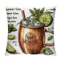 Ulloord Summer Style Pillow Covers Green Lemon Sls with in a Color Glass Decorative Throw Pillow Case Cushion Cover for Sofa