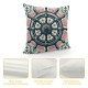 &nbsp;Square Nautical Throw Pillow Covers Home Decor Cushion Cases Starfish Striped Background Sea Theme Pillowcases for Bedroom Couch Chair