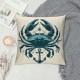 Ulloord Vintage Ocean Marine Life with Anchor Sailboat Lighthouse Throw Pillow Case Cover,Funny Nautical Decorations For Home Bedroom Office,Gifts For Marine Life Lovers Women Men Girls Boys