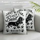 Ulloord Life is Better with A Basset Hound Decorative Throw Pillow Case Cover ,Funny Basset Hound Puppy Dog Decorations For Home Bedroom Girls Room Office,Basset Hound Owners Moms Gift,Dog Lovers Gift