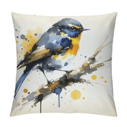 Ulloord Outdoor&nbsp;Birds are Singing&nbsp;On The Tree Accent Farmhouse Decorative Throw Pillow Covers Watercolor Lovely Birds Pillowcases Super Sof Pillow Case for Bed