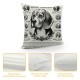 Cute Heritage of Love Throw Pillow Case Cover , Puppy Dog Decorations for Home Bedroom Girls Room Office, Owners Moms Gift,Dog Gift