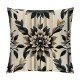 Ulloord Brown Tan Black Pillow Covers Dahlia Floral Decor Throw Pillows Spring Summer Modern Geometry Flower Outdoor Decorative Cushion Cases for Sofa Couch Bed Decorations