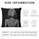 Ulloord Black and White Zebra Stripe Throw Pillow Covers Summer Tropical Jungle Animals African Wildlife Exotic Decorative Pillow Cases Cushion Cover for Sofa Couch Home Decor