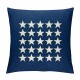 Ulloord  Patriotic July 4th Throw Pillow Covers Geometric Stars Square Cushion Cover USA Star Pillow Cases Navy Blue Background Pillowcases for Couch Sofa Bed Car