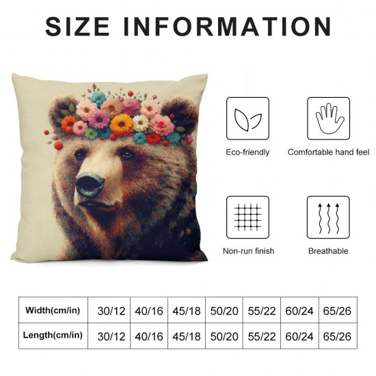 Lovely Pillow Covers Cute Animals with Throw Pillow Case Cushion Cover Home Sofa Decorative