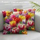  Pillow Decorative Pillow Case Watercolor Flowers Butterfly Decor Throw Pillow Covers Cushions Covers Home Decorative Pillowcase