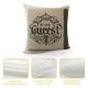 Ulloord Be Our Guest Quote Pillow CoverSquare Home Decorative Throw Pillow Case Cushion Covers