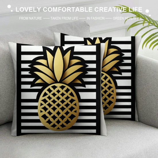  Throw Pillow Covers&nbsp; Black and White&nbsp;Background Decorative Pillow Case Summer Style Pillow Cover Outdoor Decor for Sofa