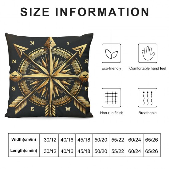 Throw Pillow Covers Pillow Case Square Black Background Decorative Cushion Cover Home Decor Accent Pillowcase