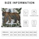 Qinduosi Waterproof Forest Silhouettes Pillow Covers Double Sided with Do Not Wake The Bears Animals Trees Farmhouse Outdoor Decorations Throw Pillow Cases