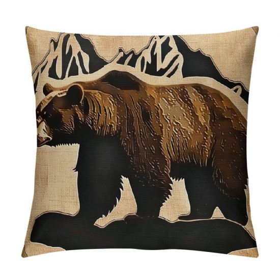 Qinduosi Pillow Cases Cushion Covers Boys Throw Pillow Covers For Kids Throw Pillowcases Theme Brown Exotic Style Cushion Cases