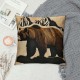 Qinduosi Pillow Cases Cushion Covers Boys Throw Pillow Covers For Kids Throw Pillowcases Theme Brown Exotic Style Cushion Cases