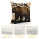 Qinduosi Pillow Cases Cushion Covers Boys Throw Pillow Covers For Kids Throw Pillowcases Theme Brown Exotic Style Cushion Cases