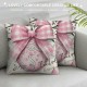 Easter Pillow Covers Set of Easter Colorful Egg Decor for Throw Pillows Covers Spring Farmhouse Pillow Covers Decor Couch Living Room