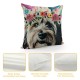 Easter Pillow Covers Inch Throw Pillowcase Easter Eggs Home Sofa Bedroom Cushion Case Seasonal Dog Farmhouse Decorations