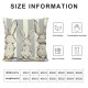 Qinduosi  Gray Stripes Bunny Easter Pillow Covers Inch Rabbit Holiday Couch Pillow Cases Grey Sping Rustic Farmhouse Decorative Throw Pillows Set of  Home Decor for Living Room Bedroom Sofa Couch