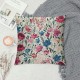 Qinduosi Easter Pink Blue Floral Pillow Covers Set of Spring Vintage Rustic Old Style Cute Flower Print Decorative Outdoor Pillowcases Farmhouse Throw Cushion Case Decor for Couch Sofa Bed