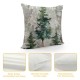 Qinduosi Christmas Pillow Covers Inch Pack of ,Grey Xmas Tree Snow Winter Decorative Square Throw Pillowcases,Christmas Decor for Bedroom Sofa Couch Cushion