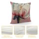 Qinduosi Set of Pillow Covers Spring Throw Pillow Covers Soft Pink Floral Flower Cushion Covers Square Pillow Cases for Couch Sofa Patio Outdoor Home Decorations