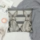 Qinduosi Easter Pillow Covers Inch Set of , Grey Stripes Bunny Throw Pillow Covers Spring Holiday Outdoor Decorative Pillows for Couch Home Sofa Summer Decor