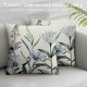 Qinduosi Green Spring Pillow Covers Inch Wildflower Floral Bless This Home Outdoor Farmhouse Decorations Set of Decorative Throw Pillows Cases for Couch Decor