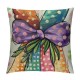 Qinduosi Easter Pillow Covers Set of ,Colorful Decorations Holiday Farmhouse Spring Pillow Case for Home Sofa Couch Decor AA