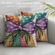 Qinduosi Easter Pillow Covers Set of ,Colorful Decorations Holiday Farmhouse Spring Pillow Case for Home Sofa Couch Decor AA